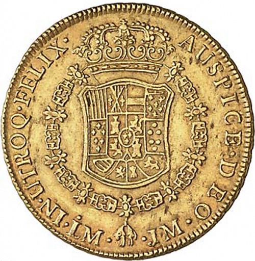 8 Escudos Reverse Image minted in SPAIN in 1769JM (1759-88  -  CARLOS III)  - The Coin Database