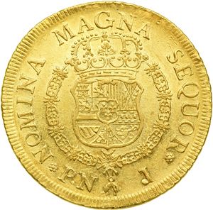 8 Escudos Reverse Image minted in SPAIN in 1769J (1759-88  -  CARLOS III)  - The Coin Database
