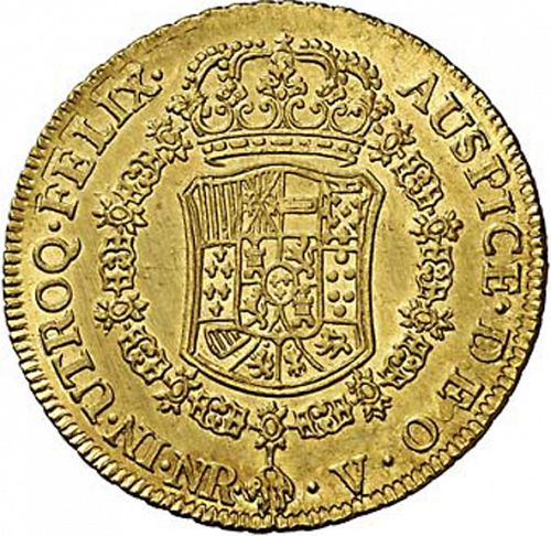 8 Escudos Reverse Image minted in SPAIN in 1769V (1759-88  -  CARLOS III)  - The Coin Database