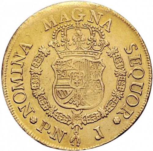 8 Escudos Reverse Image minted in SPAIN in 1770J (1759-88  -  CARLOS III)  - The Coin Database