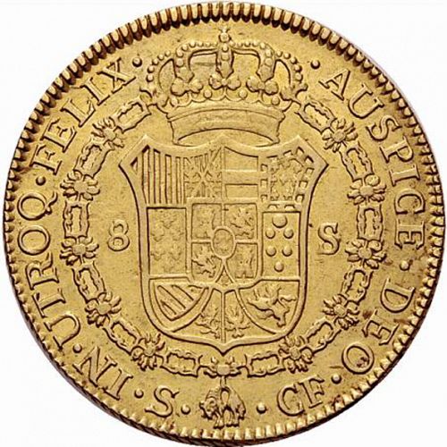 8 Escudos Reverse Image minted in SPAIN in 1779CF (1759-88  -  CARLOS III)  - The Coin Database