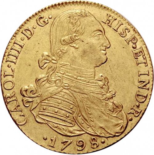 8 Escudos Obverse Image minted in SPAIN in 1798JJ (1788-08  -  CARLOS IV)  - The Coin Database