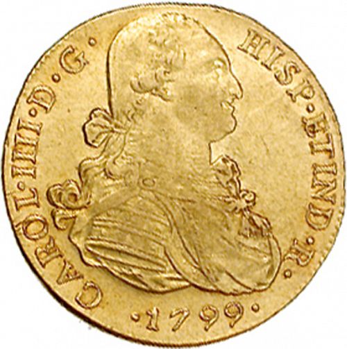 8 Escudos Obverse Image minted in SPAIN in 1799IJ (1788-08  -  CARLOS IV)  - The Coin Database
