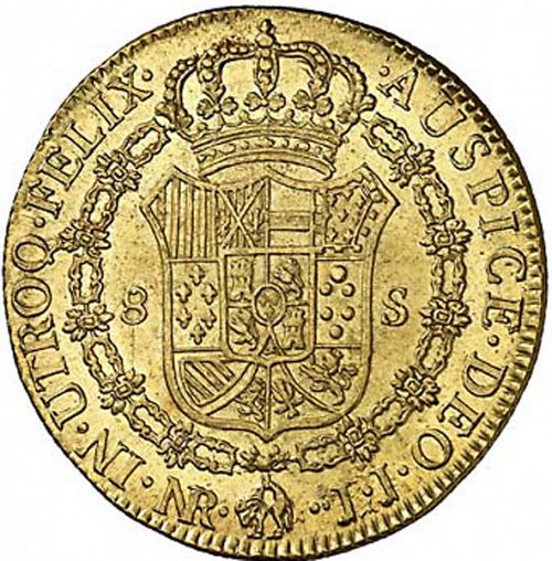 8 Escudos Reverse Image minted in SPAIN in 1794JJ (1788-08  -  CARLOS IV)  - The Coin Database