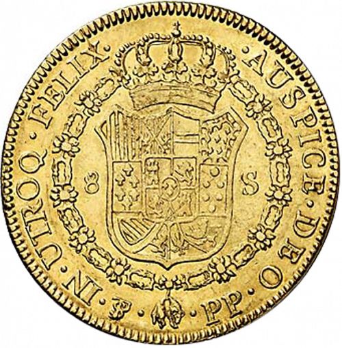 8 Escudos Reverse Image minted in SPAIN in 1795PP (1788-08  -  CARLOS IV)  - The Coin Database