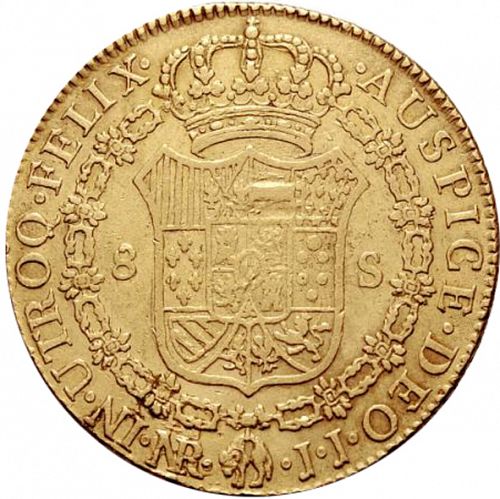 8 Escudos Reverse Image minted in SPAIN in 1797JJ (1788-08  -  CARLOS IV)  - The Coin Database