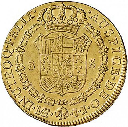 8 Escudos Reverse Image minted in SPAIN in 1800IJ (1788-08  -  CARLOS IV)  - The Coin Database