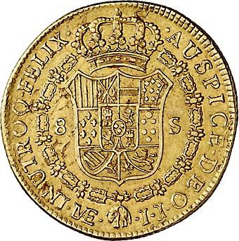 8 Escudos Reverse Image minted in SPAIN in 1801IJ (1788-08  -  CARLOS IV)  - The Coin Database