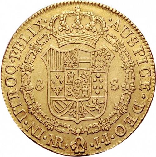 8 Escudos Reverse Image minted in SPAIN in 1802JJ (1788-08  -  CARLOS IV)  - The Coin Database