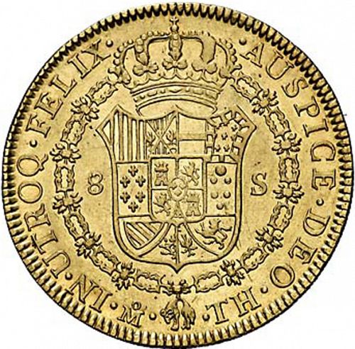 8 Escudos Reverse Image minted in SPAIN in 1804TH (1788-08  -  CARLOS IV)  - The Coin Database