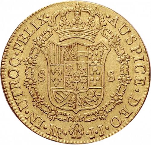 8 Escudos Reverse Image minted in SPAIN in 1806JJ (1788-08  -  CARLOS IV)  - The Coin Database