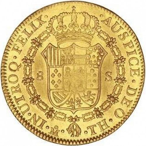 8 Escudos Reverse Image minted in SPAIN in 1808TH (1788-08  -  CARLOS IV)  - The Coin Database