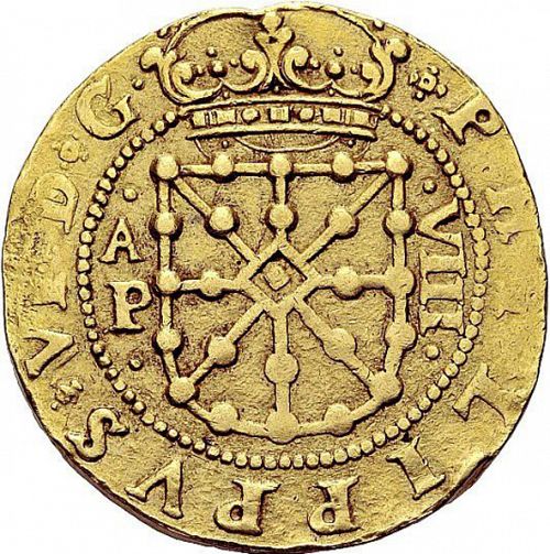 8 Escudos Obverse Image minted in SPAIN in 1652 (1621-65  -  FELIPE IV)  - The Coin Database