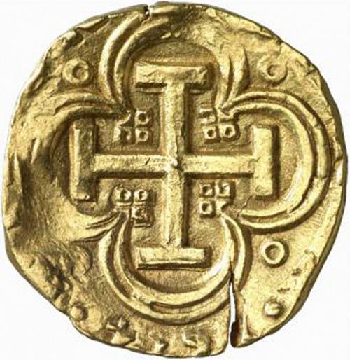 8 Escudos Reverse Image minted in SPAIN in 1644R (1621-65  -  FELIPE IV)  - The Coin Database