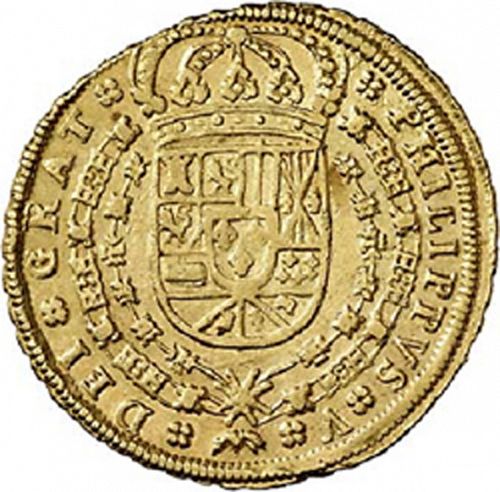 8 Escudos Obverse Image minted in SPAIN in 1703M (1700-46  -  FELIPE V)  - The Coin Database