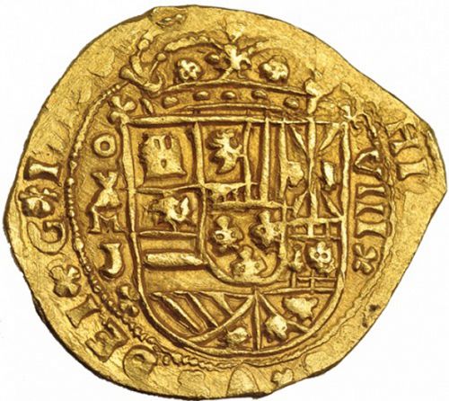 8 Escudos Obverse Image minted in SPAIN in 1713J (1700-46  -  FELIPE V)  - The Coin Database