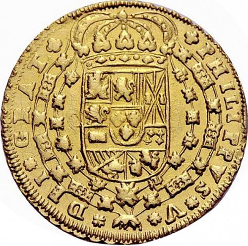 8 Escudos Obverse Image minted in SPAIN in 1718M (1700-46  -  FELIPE V)  - The Coin Database