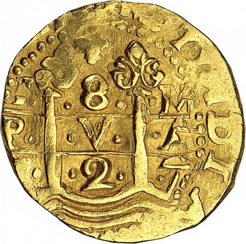 8 Escudos Obverse Image minted in SPAIN in 1727M (1700-46  -  FELIPE V)  - The Coin Database