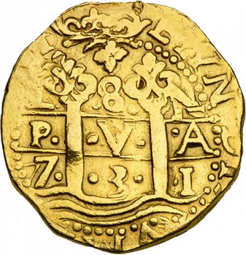 8 Escudos Obverse Image minted in SPAIN in 1731N (1700-46  -  FELIPE V)  - The Coin Database