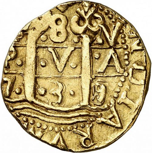 8 Escudos Obverse Image minted in SPAIN in 1739N (1700-46  -  FELIPE V)  - The Coin Database