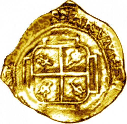 8 Escudos Reverse Image minted in SPAIN in 1703L (1700-46  -  FELIPE V)  - The Coin Database