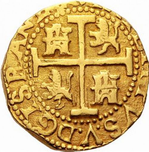 8 Escudos Reverse Image minted in SPAIN in 1705H (1700-46  -  FELIPE V)  - The Coin Database