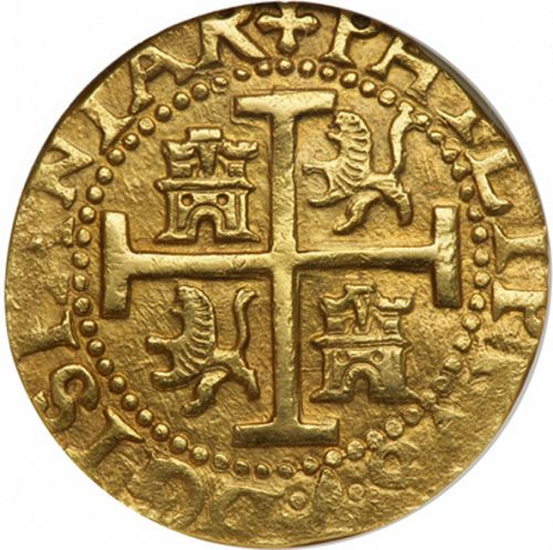 8 Escudos Reverse Image minted in SPAIN in 1709H (1700-46  -  FELIPE V)  - The Coin Database