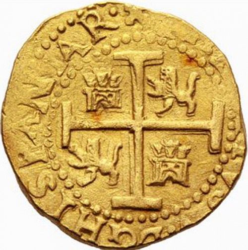 8 Escudos Reverse Image minted in SPAIN in 1710H (1700-46  -  FELIPE V)  - The Coin Database