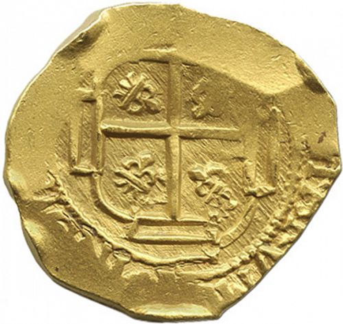 8 Escudos Reverse Image minted in SPAIN in 1710J (1700-46  -  FELIPE V)  - The Coin Database