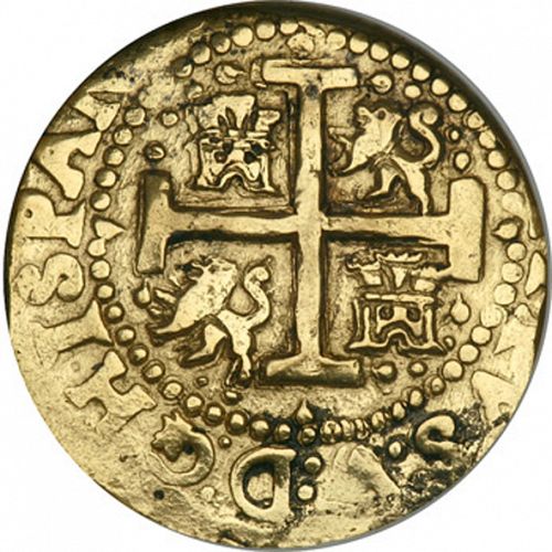 8 Escudos Reverse Image minted in SPAIN in 1717M (1700-46  -  FELIPE V)  - The Coin Database