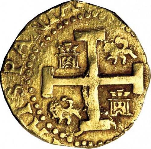 8 Escudos Reverse Image minted in SPAIN in 1721M (1700-46  -  FELIPE V)  - The Coin Database