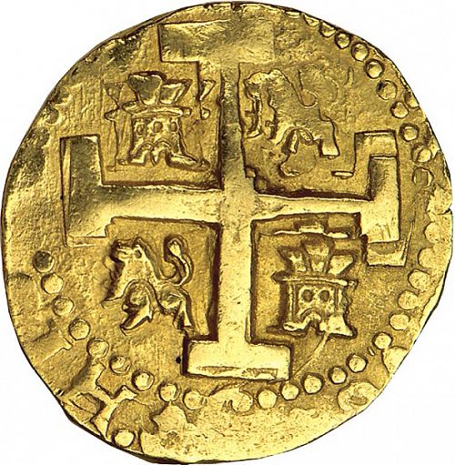 8 Escudos Reverse Image minted in SPAIN in 1727M (1700-46  -  FELIPE V)  - The Coin Database