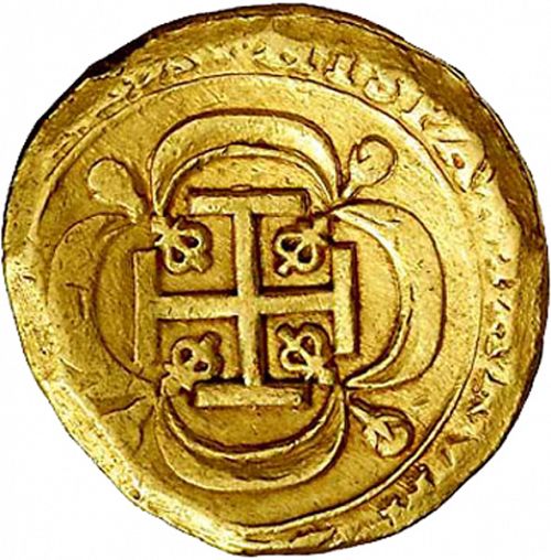 8 Escudos Reverse Image minted in SPAIN in 1729R (1700-46  -  FELIPE V)  - The Coin Database