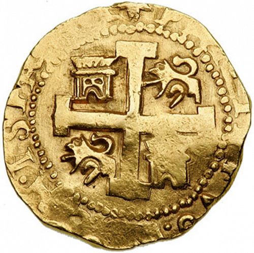 8 Escudos Reverse Image minted in SPAIN in 1737N (1700-46  -  FELIPE V)  - The Coin Database