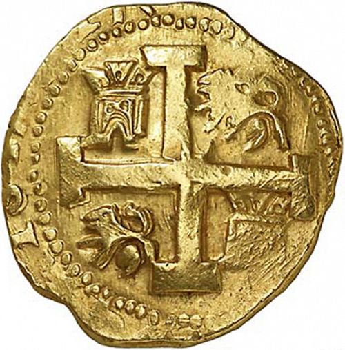 8 Escudos Reverse Image minted in SPAIN in 1741V (1700-46  -  FELIPE V)  - The Coin Database