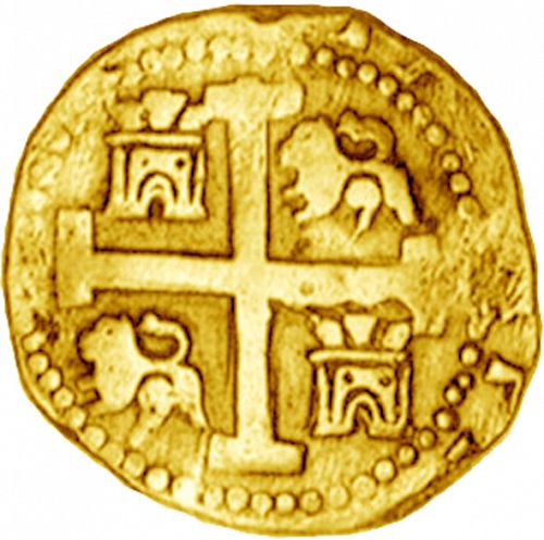 8 Escudos Reverse Image minted in SPAIN in 1747V (1700-46  -  FELIPE V)  - The Coin Database