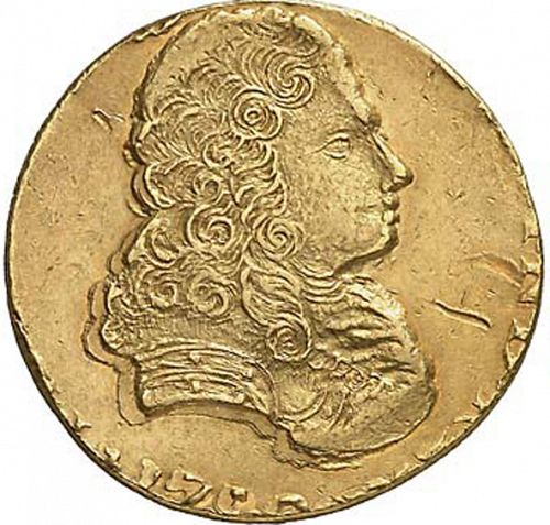 8 Escudos Obverse Image minted in SPAIN in 1750J (1746-59  -  FERNANDO VI)  - The Coin Database