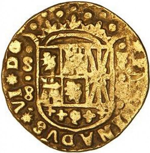 8 Escudos Obverse Image minted in SPAIN in 1752S (1746-59  -  FERNANDO VI)  - The Coin Database