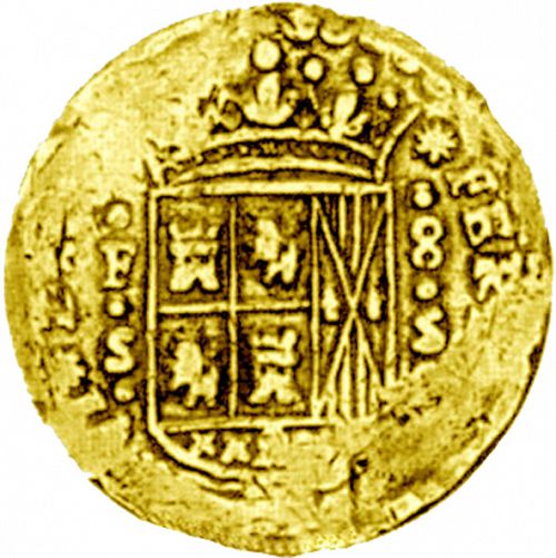 8 Escudos Obverse Image minted in SPAIN in 1755S (1746-59  -  FERNANDO VI)  - The Coin Database
