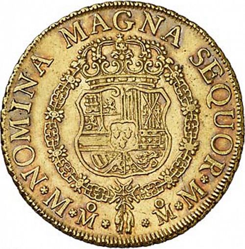 8 Escudos Reverse Image minted in SPAIN in 1758MM (1746-59  -  FERNANDO VI)  - The Coin Database