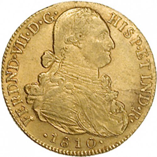 8 Escudos Obverse Image minted in SPAIN in 1810JF (1808-33  -  FERNANDO VII)  - The Coin Database