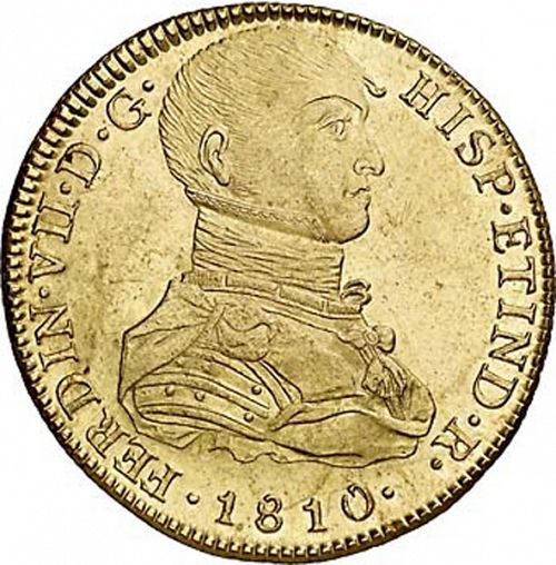8 Escudos Obverse Image minted in SPAIN in 1810JP (1808-33  -  FERNANDO VII)  - The Coin Database