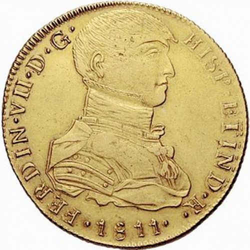 8 Escudos Obverse Image minted in SPAIN in 1811JP (1808-33  -  FERNANDO VII)  - The Coin Database