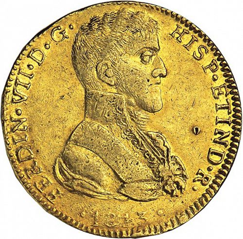 8 Escudos Obverse Image minted in SPAIN in 1813MR (1808-33  -  FERNANDO VII)  - The Coin Database