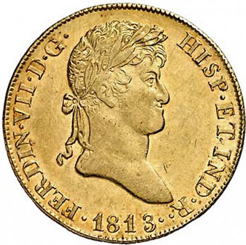 8 Escudos Obverse Image minted in SPAIN in 1813SF (1808-33  -  FERNANDO VII)  - The Coin Database