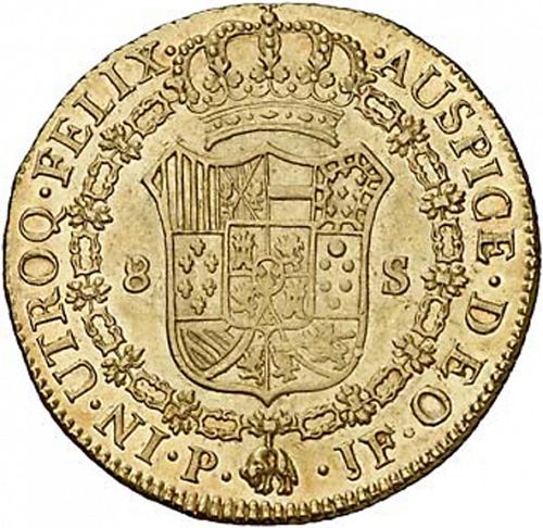 8 Escudos Reverse Image minted in SPAIN in 1809JF (1808-33  -  FERNANDO VII)  - The Coin Database