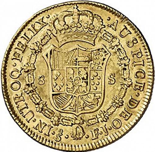 8 Escudos Reverse Image minted in SPAIN in 1810FJ (1808-33  -  FERNANDO VII)  - The Coin Database