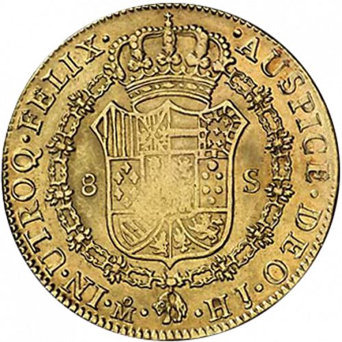 8 Escudos Reverse Image minted in SPAIN in 1810HJ (1808-33  -  FERNANDO VII)  - The Coin Database