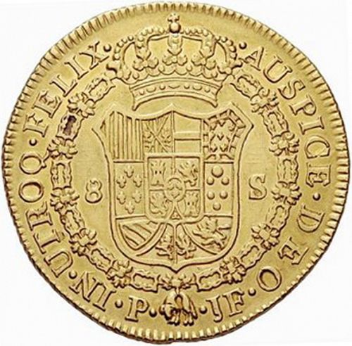 8 Escudos Reverse Image minted in SPAIN in 1810JF (1808-33  -  FERNANDO VII)  - The Coin Database