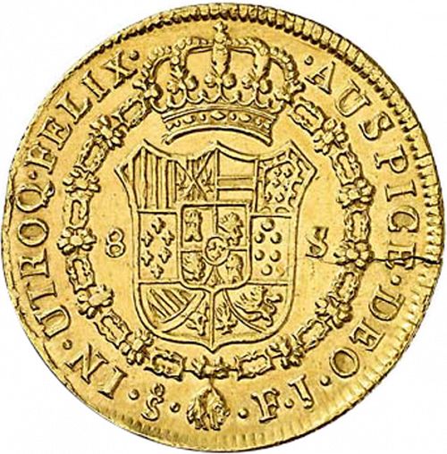 8 Escudos Reverse Image minted in SPAIN in 1811FJ (1808-33  -  FERNANDO VII)  - The Coin Database
